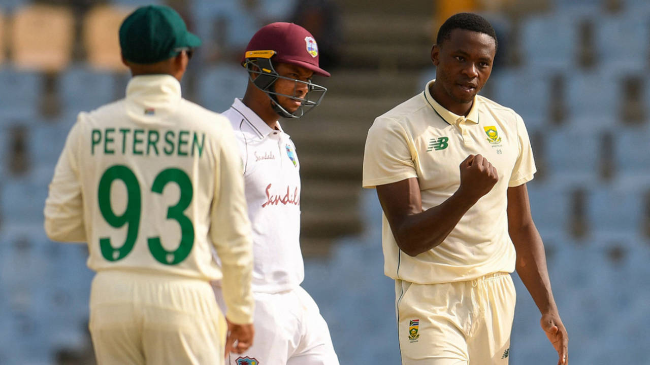 Kagiso Rabada ended with figures of 5 for 34 in the second innings&nbsp;&nbsp;&bull;&nbsp;&nbsp;AFP/Getty Images