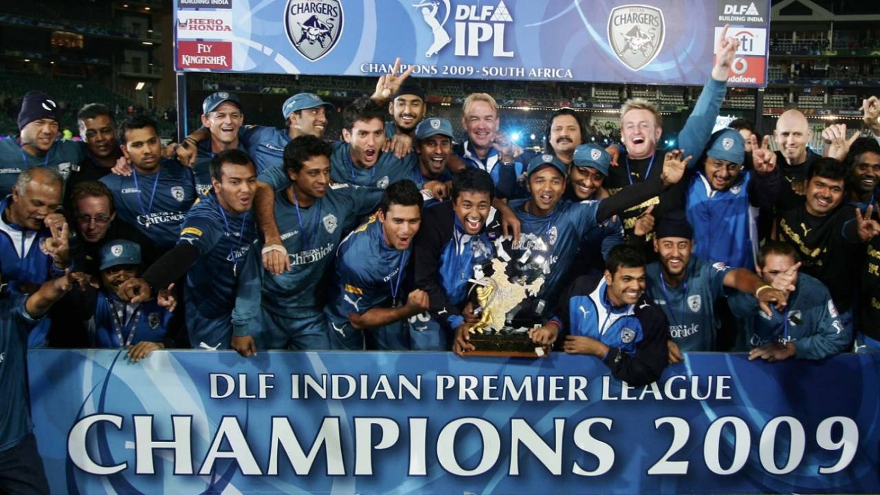 The Deccan Chargers won the second edition of the IPL, played in South Africa in 2009&nbsp;&nbsp;&bull;&nbsp;&nbsp;Hindustan Times via Getty Images