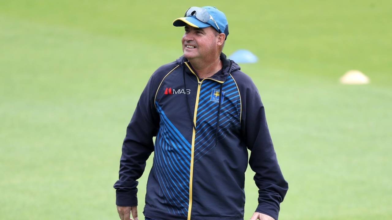 Mickey Arthur sports a smile during a training session, England vs Sri Lanka, Cardiff, June 21, 2021