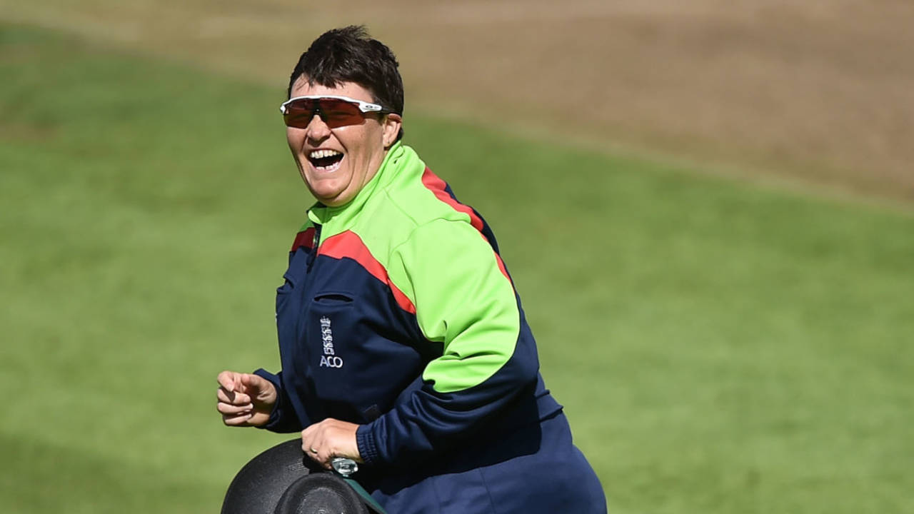 Sue Redfern could become the first woman to umpire a County Championship fixture at some stage in the next few years&nbsp;&nbsp;&bull;&nbsp;&nbsp;Getty Images