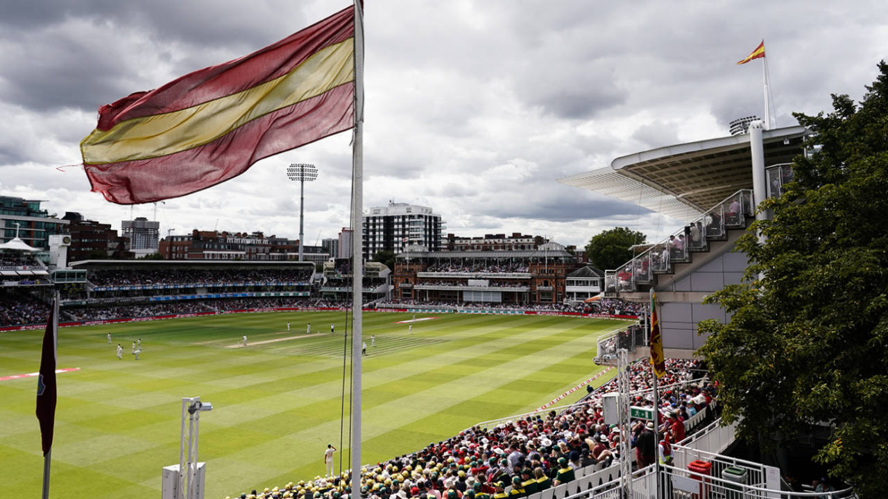 The MCC flag flies at Lord's on day two of the Test, England v Australia, 2nd Test, Lord's, 2nd day, August 15, 2019