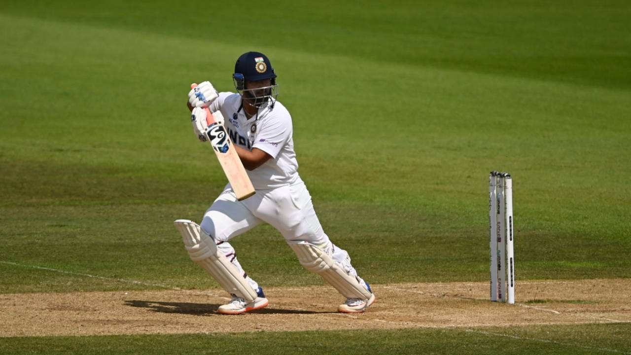 Rishabh Pant bats on the sixth morning, India vs New Zealand, World Test Championship (WTC) final, Southampton, Day 6 - reserve day, June 23, 2021