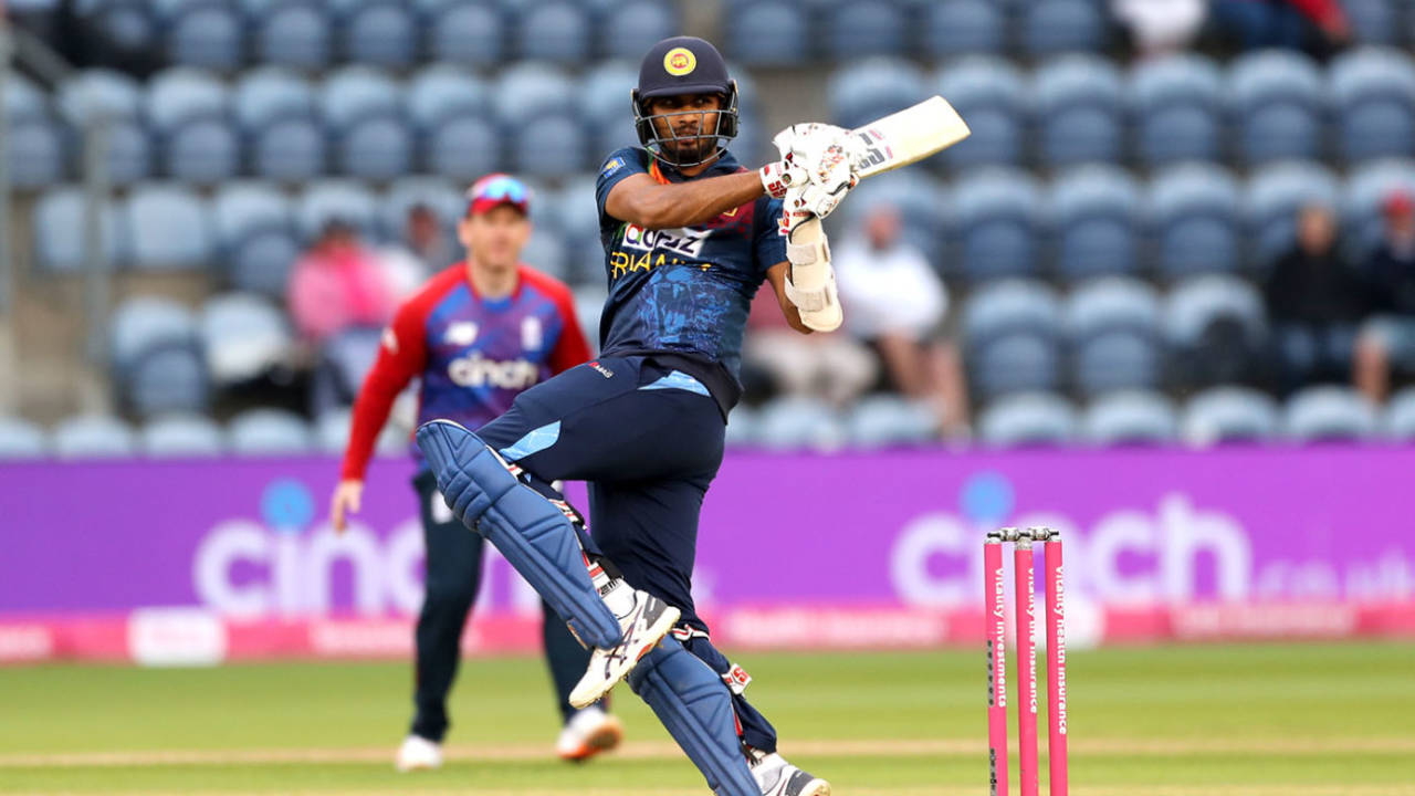 Dasun Shanaka tried to rescue Sri Lanka, England vs Sri Lanka, 1st T20I, Cardiff, June 23, 2021