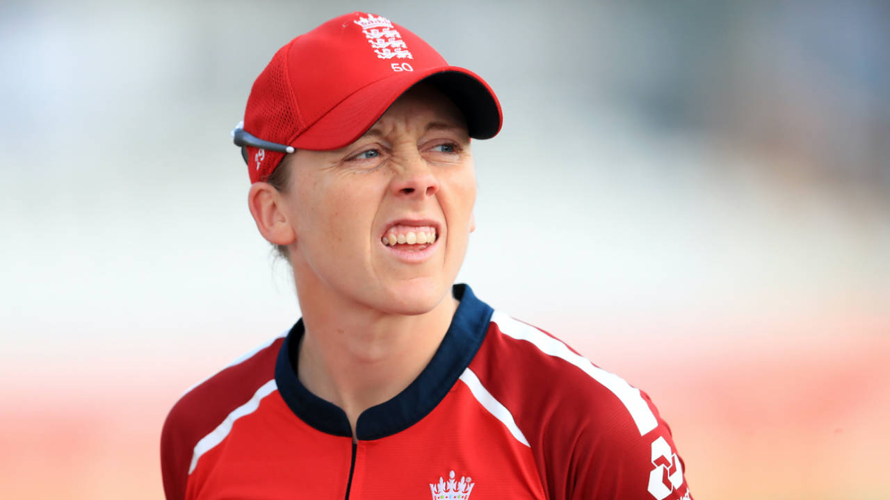 England captain Heather Knight expresses her disapproval, England v West Indies, 2nd women's T20I, Derby, September 23, 2020