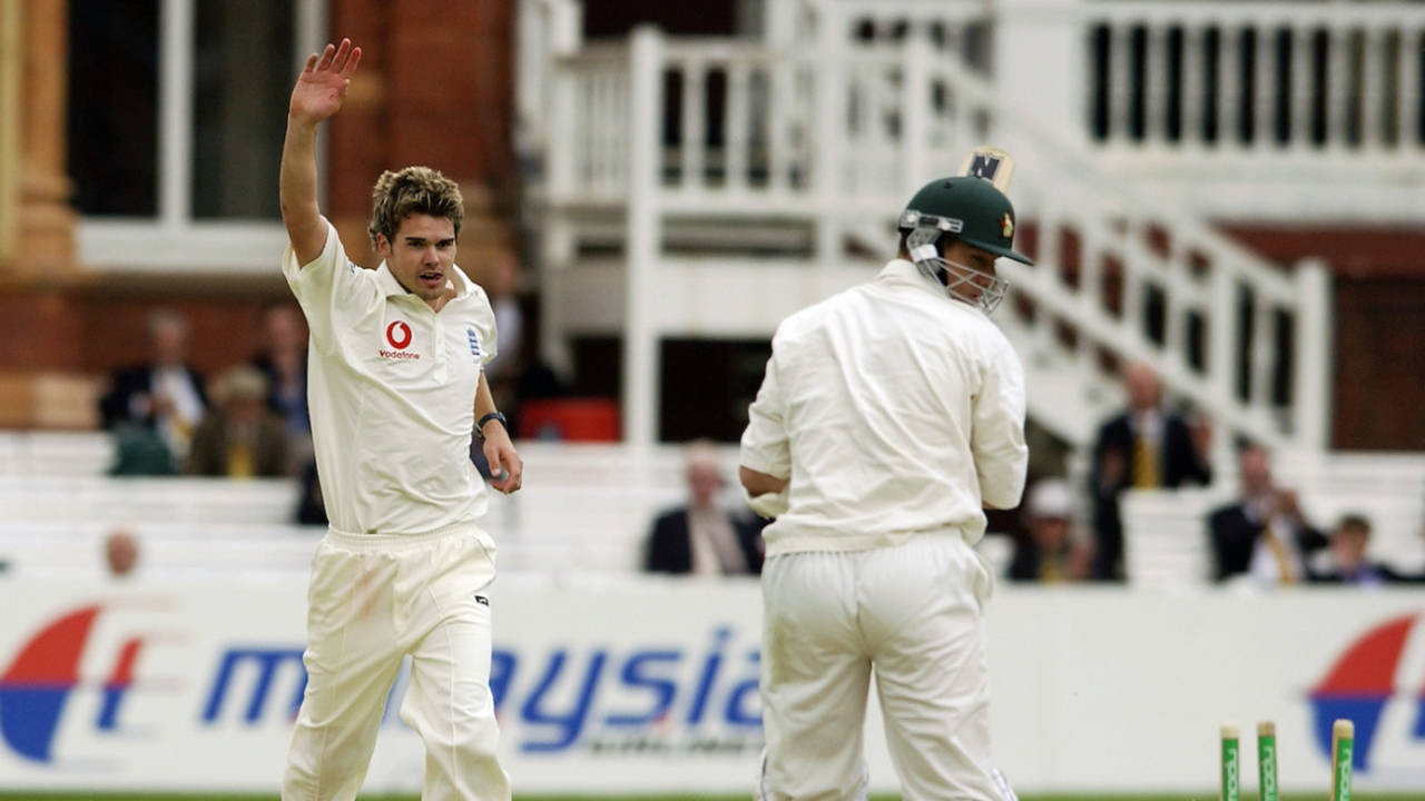 James Anderson took five wickets on debut, England v Zimbabwe, 1st Test, Lord's, May 24, 2003 