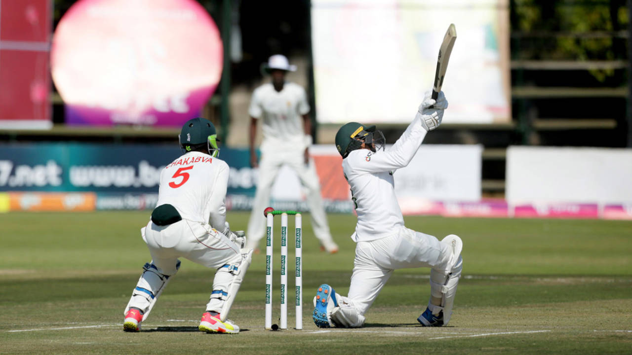Taskin Ahmed scored his maiden Test fifty, Zimbabwe vs Bangladesh, only Test, Harare, 2nd day, July 8, 2021