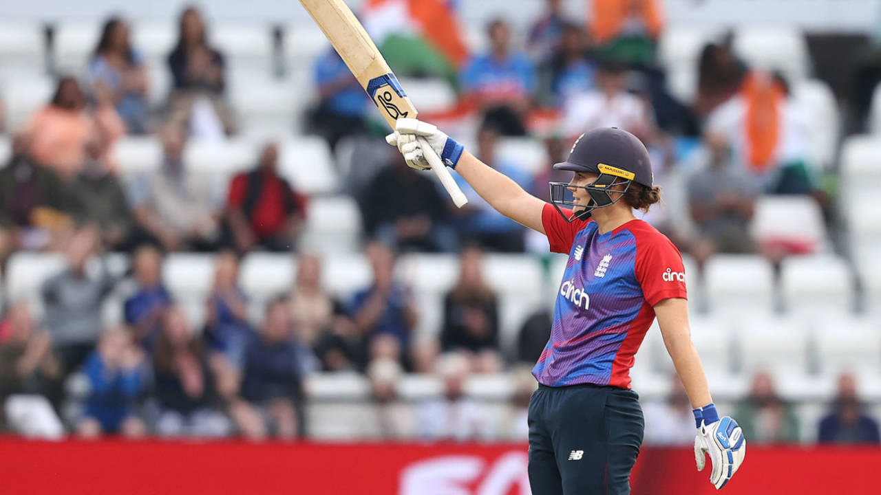 Nat Sciver brought up a quick fifty, England vs India, Women's 1st T20I, Northampton, July 09, 2021