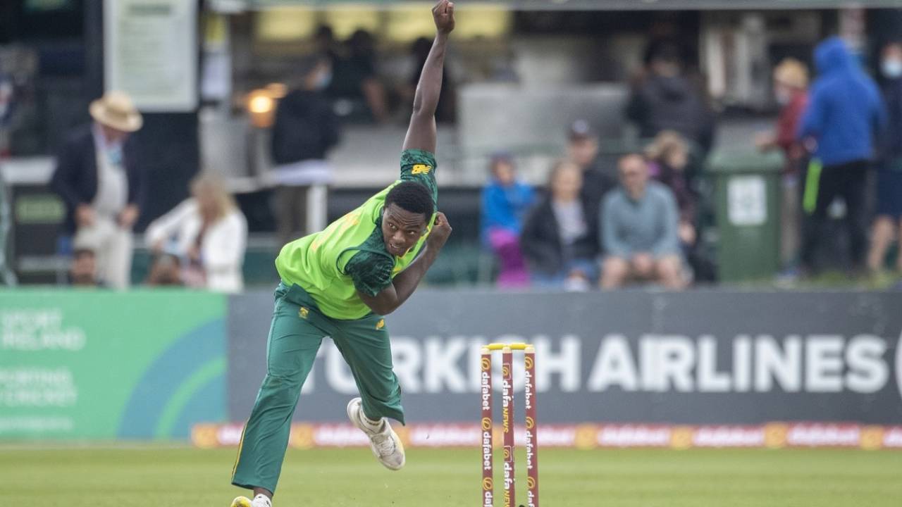 Kagiso Rabada made some key strikes for South Africa, Ireland vs South Africa, 1st ODI, Dublin, July 11, 2021