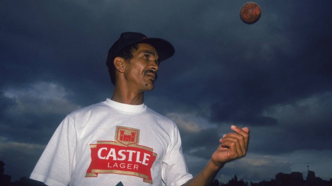 Omar Henry - the first coloured cricketer to play for South Africa, November 1992
