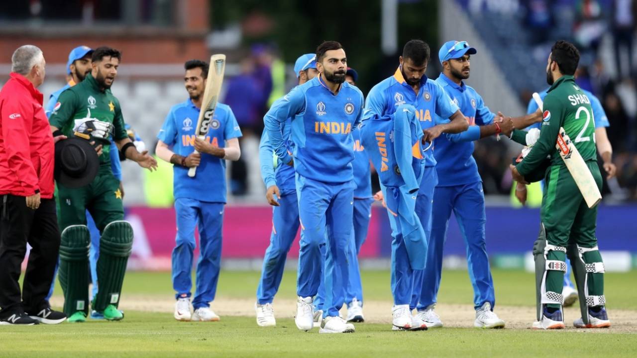 The last time India and Pakistan faced off, in Manchester in the 2019 50-over World Cup, Manchester, June 16, 2019
