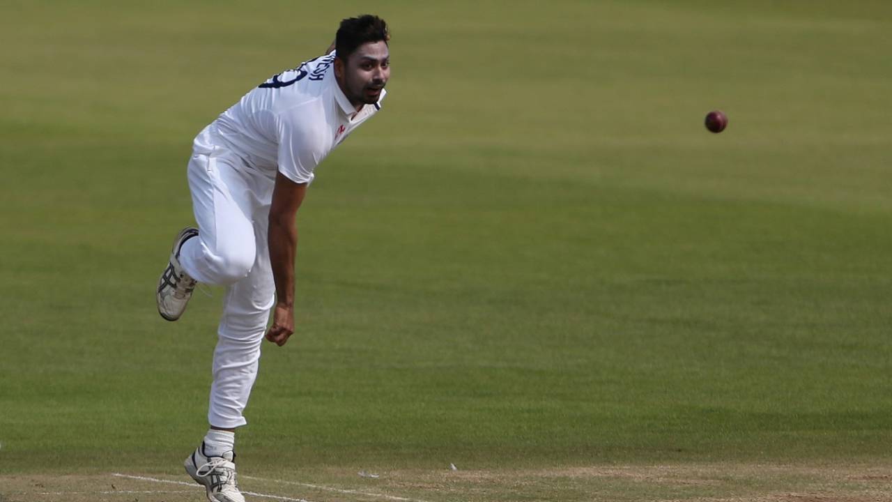 Avesh Khan sustained an injury when bowling for the County Select XI&nbsp;&nbsp;&bull;&nbsp;&nbsp;Getty Images