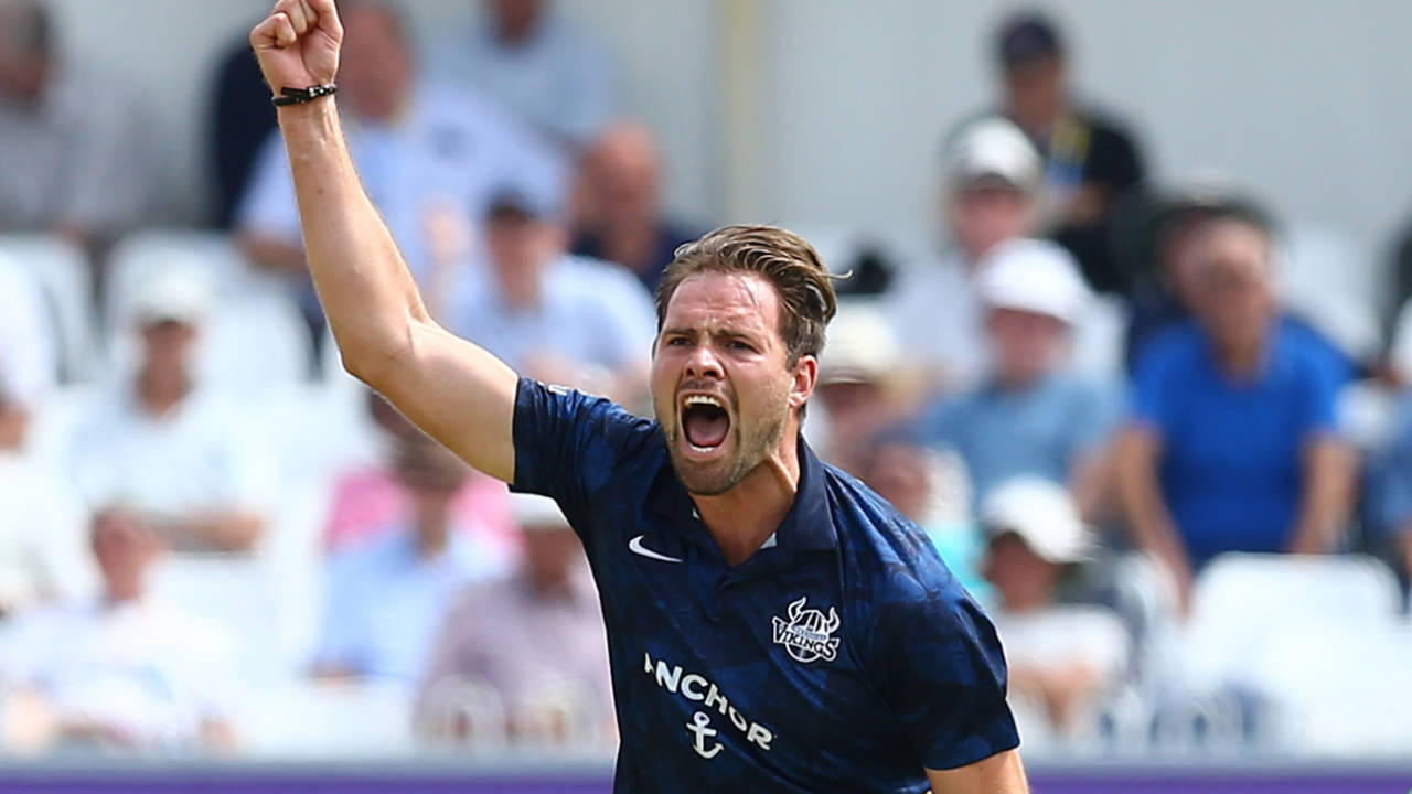 Mat Pillans was among the wickets, Yorkshire vs Surrey, Royal London Cup, Scarborough, July 22, 2021