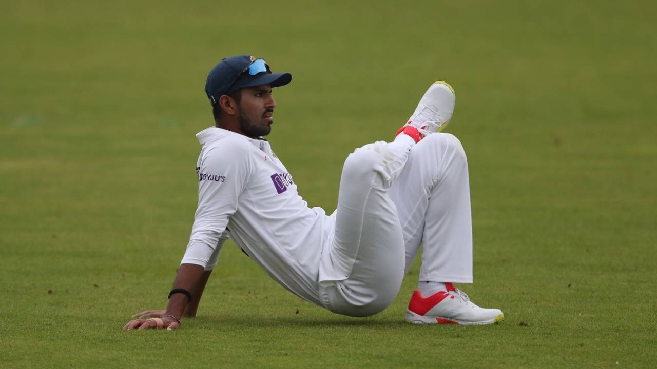 Washington Sundar turned out for County Select XI, County Select XI vs Indians, Tour match, 3rd day, Chester-le-Street, July 22, 2021