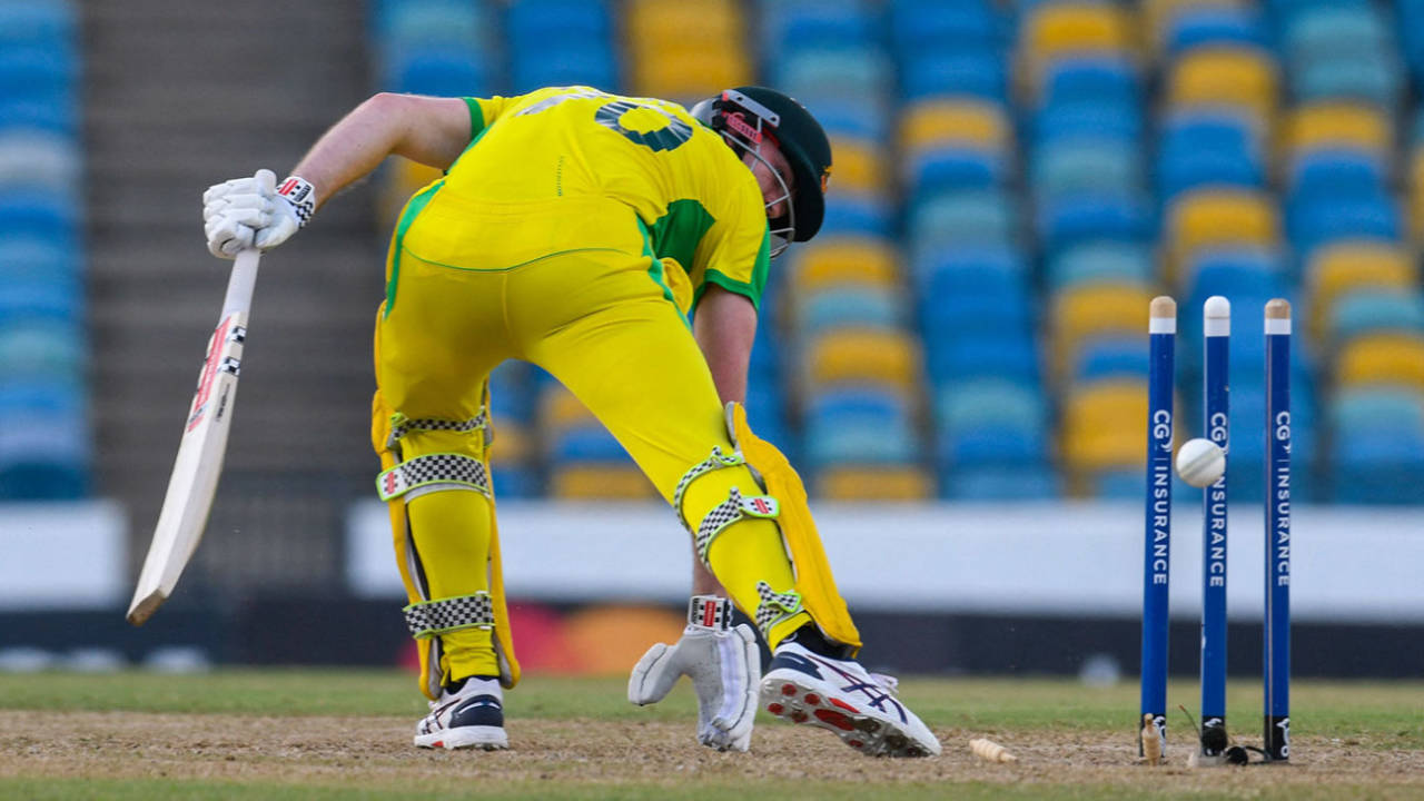 Ashton Turner was part of the collapse, West Indies vs Australia, 2nd ODI, Barbados, July 24, 2021