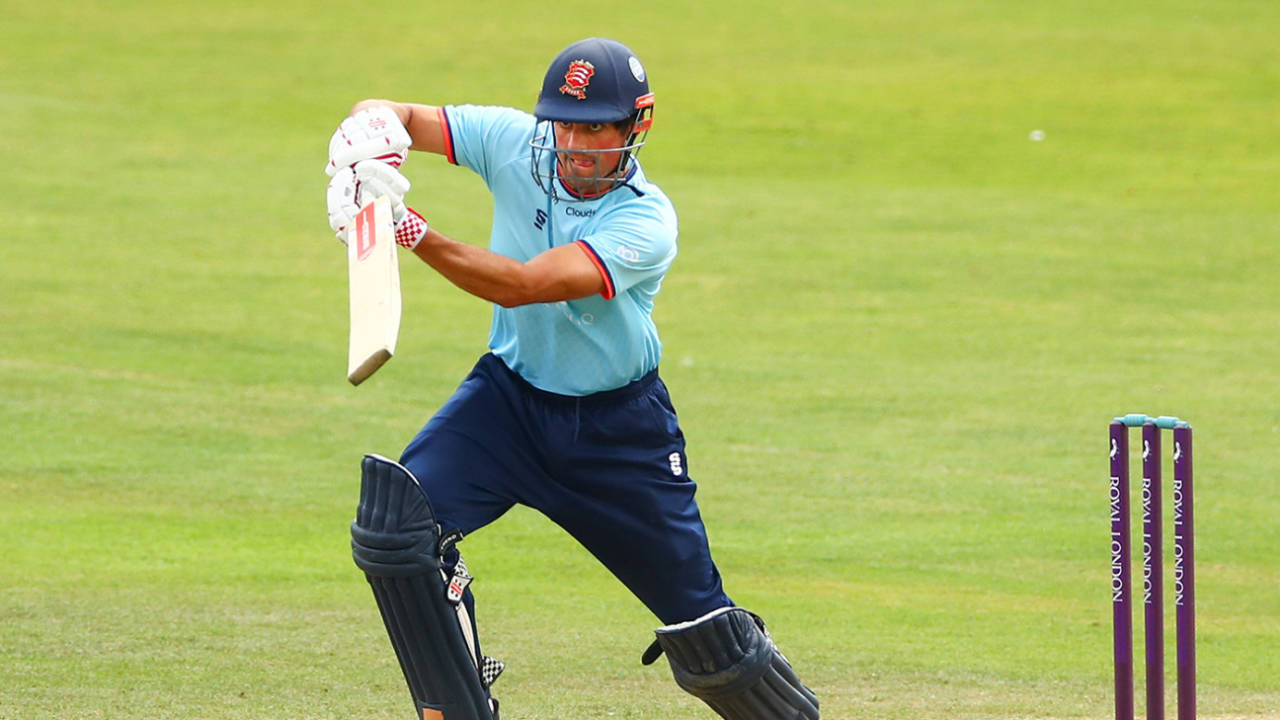 Alastair Cook made 92 not out, Essex vs Middlesex, Royal London Cup, Chelmsford, July 25, 2021