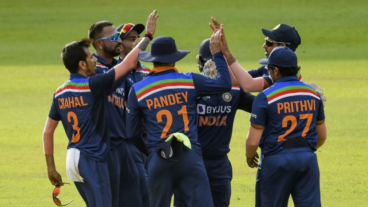 Krunal Pandya celebrates a wicket, Colombo, July 18, 2021