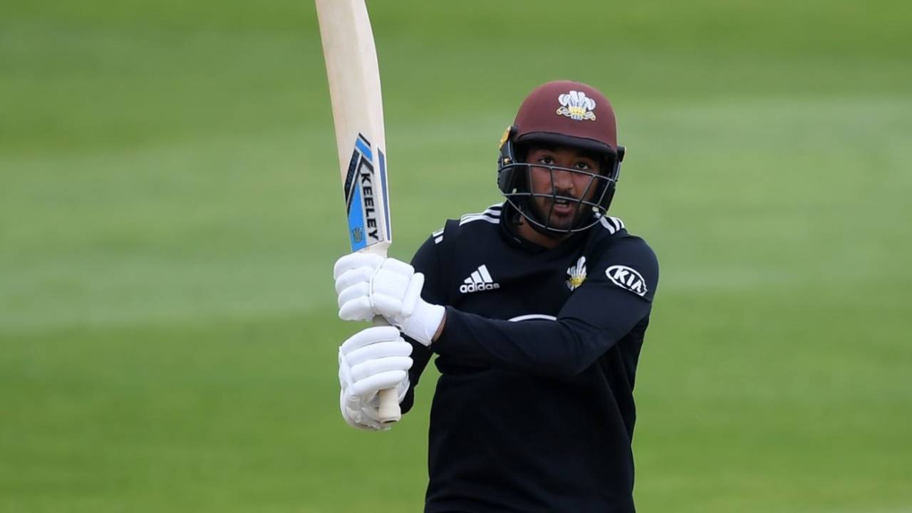 Ryan Patel made a remarkable century for Surrey at Guildford&nbsp;&nbsp;&bull;&nbsp;&nbsp;Getty Images