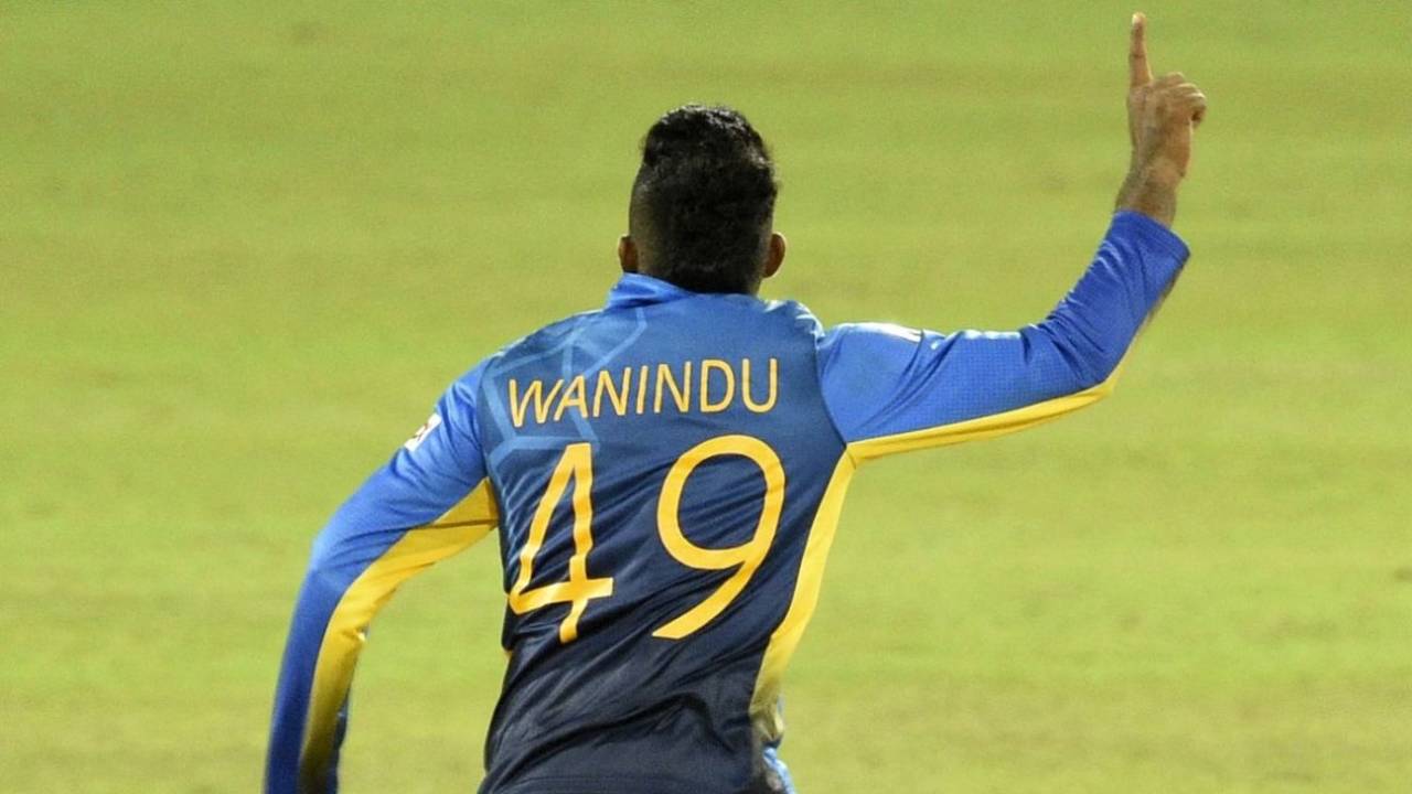 Wanindu Hasaranga took 2 for 28 in the first T20I against India&nbsp;&nbsp;&bull;&nbsp;&nbsp;AFP/Getty Images