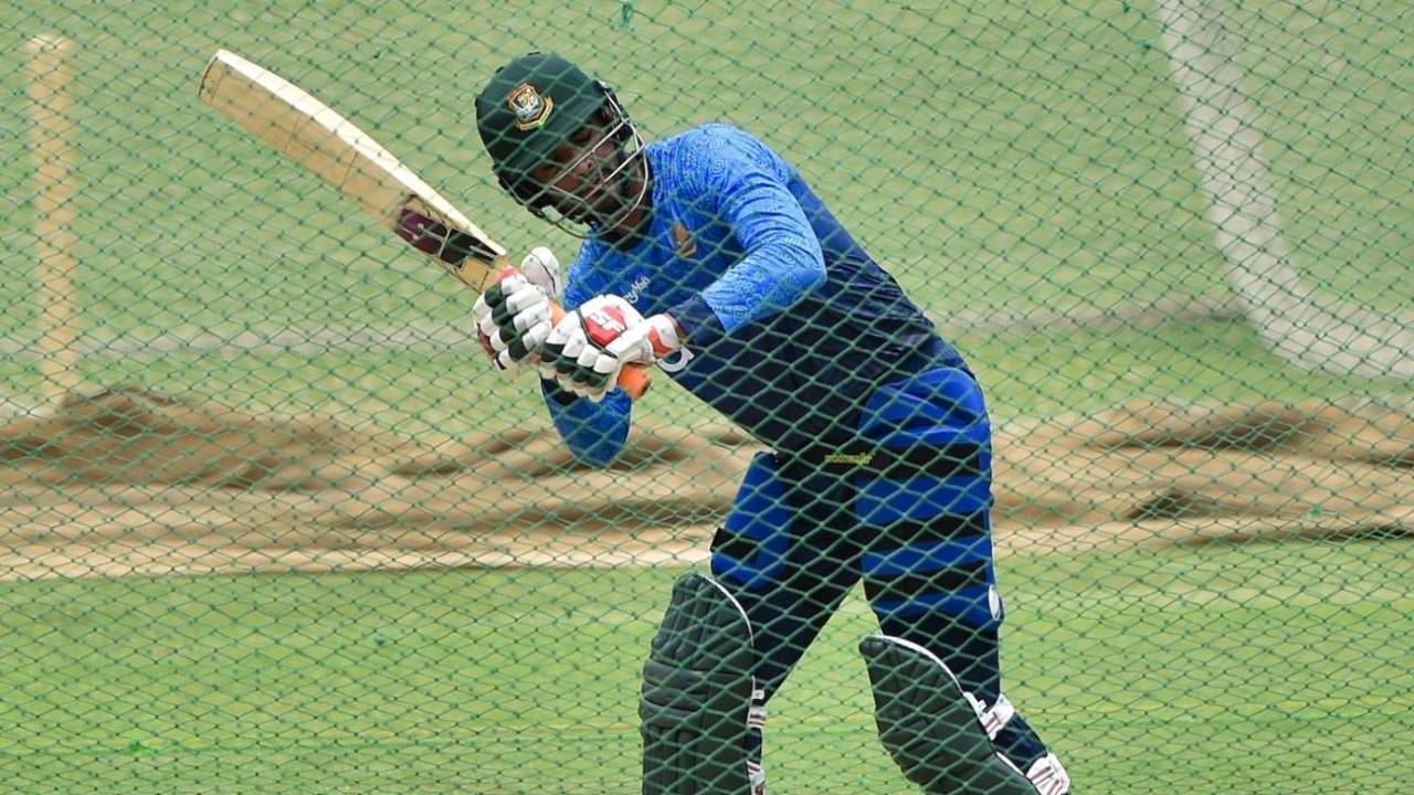 Mahmudullah has a hit in the nets, Dhaka, May 19, 2021