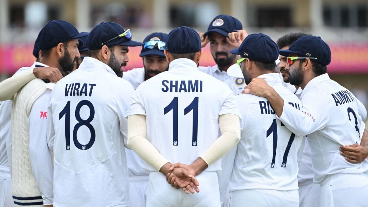 The Indians get into a huddle, England vs India, 1st Test, Nottingham, 1st day, August 4, 2021
