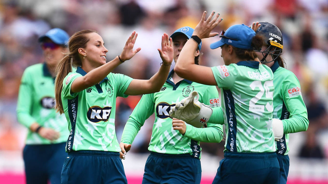 Oval Invincibles women's net run rate could help them if there's a three-way tie on nine points&nbsp;&nbsp;&bull;&nbsp;&nbsp;Getty Images