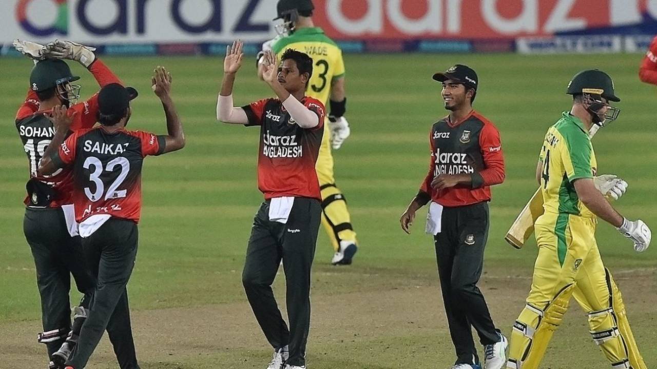 Nasum Ahmed's early strikes jolted Australia, Bangladesh vs Australia, 5th T20I, Dhaka, August 9, 2021