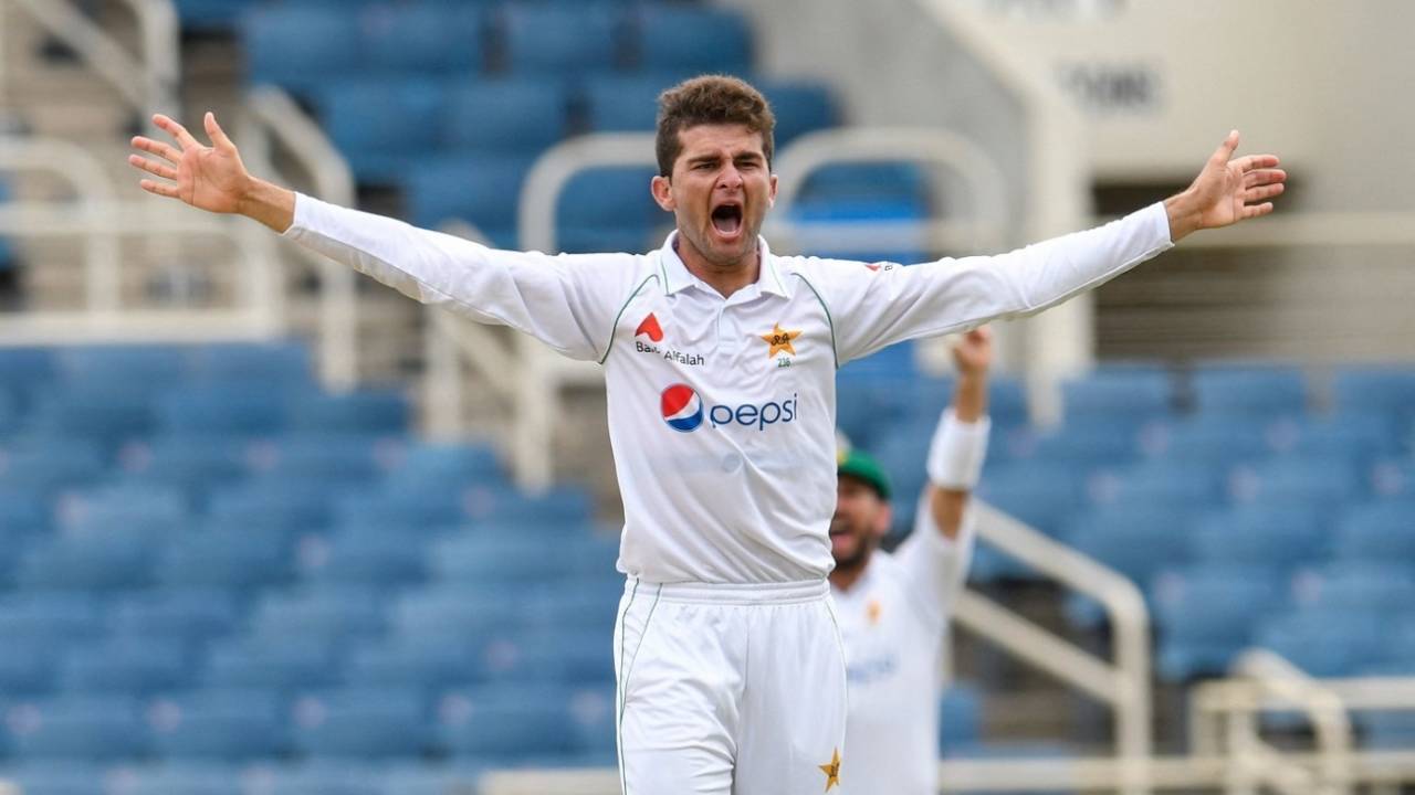 Shaheen Shah Afridi took two wickets in two balls, West Indies vs Pakistan, 1st Test, Kingston, 2nd day, August 13, 2021