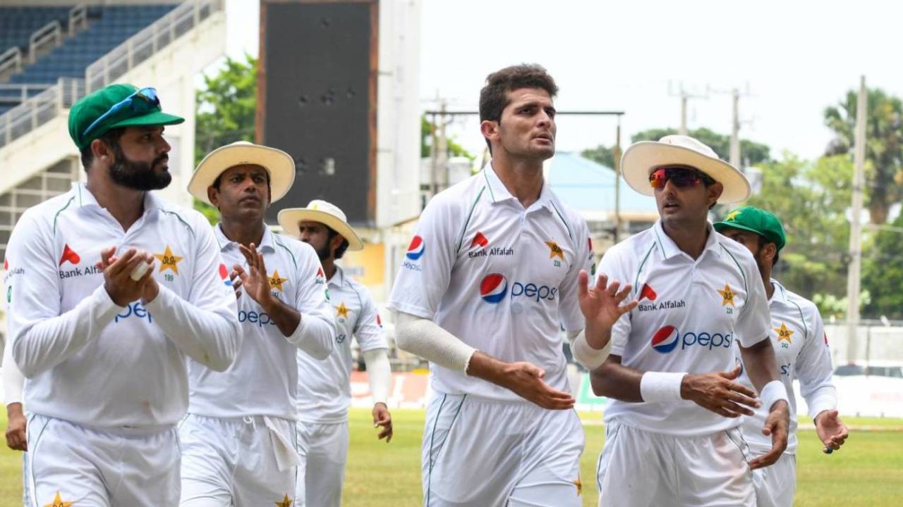 Shaheen Afridi followed up two four-fours in the first Test with a six-for in the second , West Indies vs Pakistan, 2nd Test, 4th day, Kingston, August 23, 2021