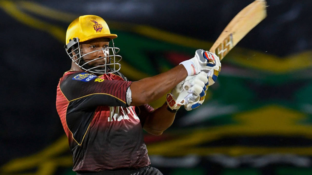 Kieron Pollard took charge of the chase, Barbados Royals vs Trinbago Knight Riders, CPL, Basseterre, August 27, 2021