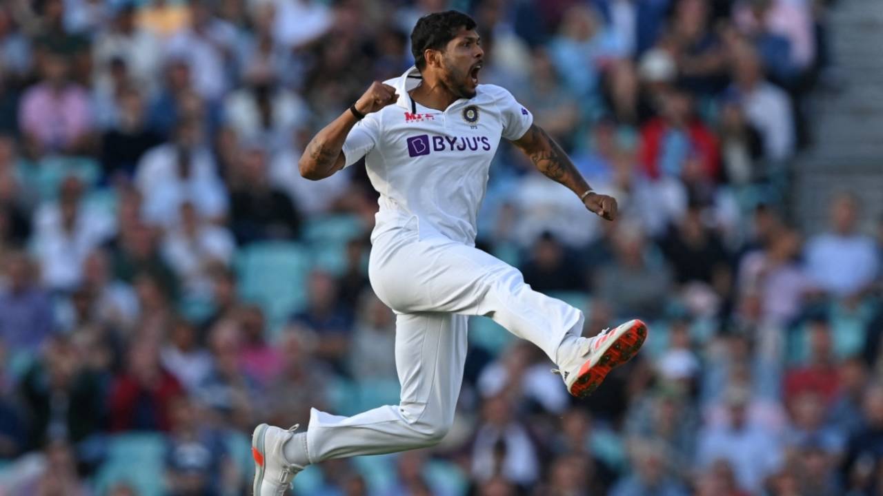 Umesh Yadav is pumped up after bowling Joe Root, England vs India, 4th Test, The Oval, London, 1st day, September 2, 2021