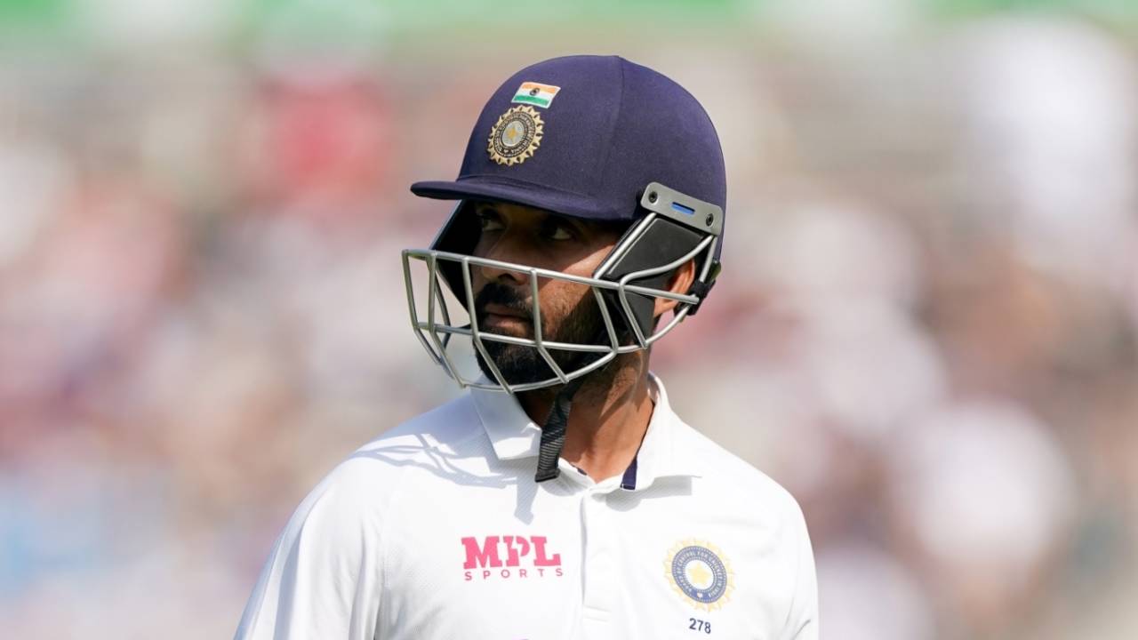 Ajinkya Rahane walks off after bagging a duck, England vs India, 4th Test, The Oval, London, 4th day, September 5, 2021