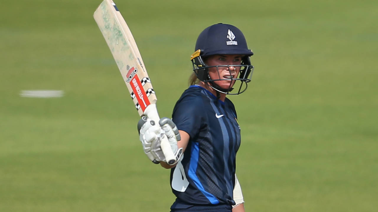Lauren Winfield-Hill made 65 off 49, Northern Diamonds vs Southern Vipers, Charlotte Edwards Cup semi-final, Ageas Bowl, September 5, 2021