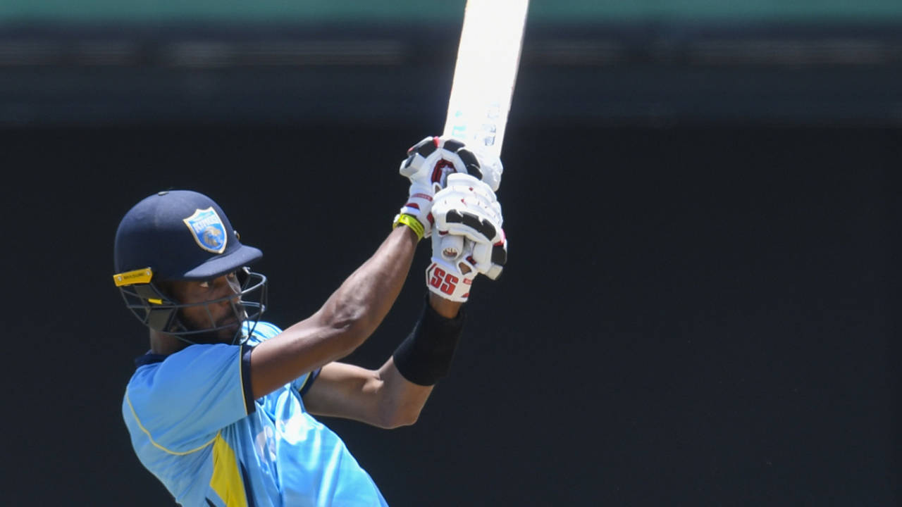 Roston Chase's unbeaten innings took St Lucia Kings home with 26 balls to spare&nbsp;&nbsp;&bull;&nbsp;&nbsp;CPL T20 via Getty Images