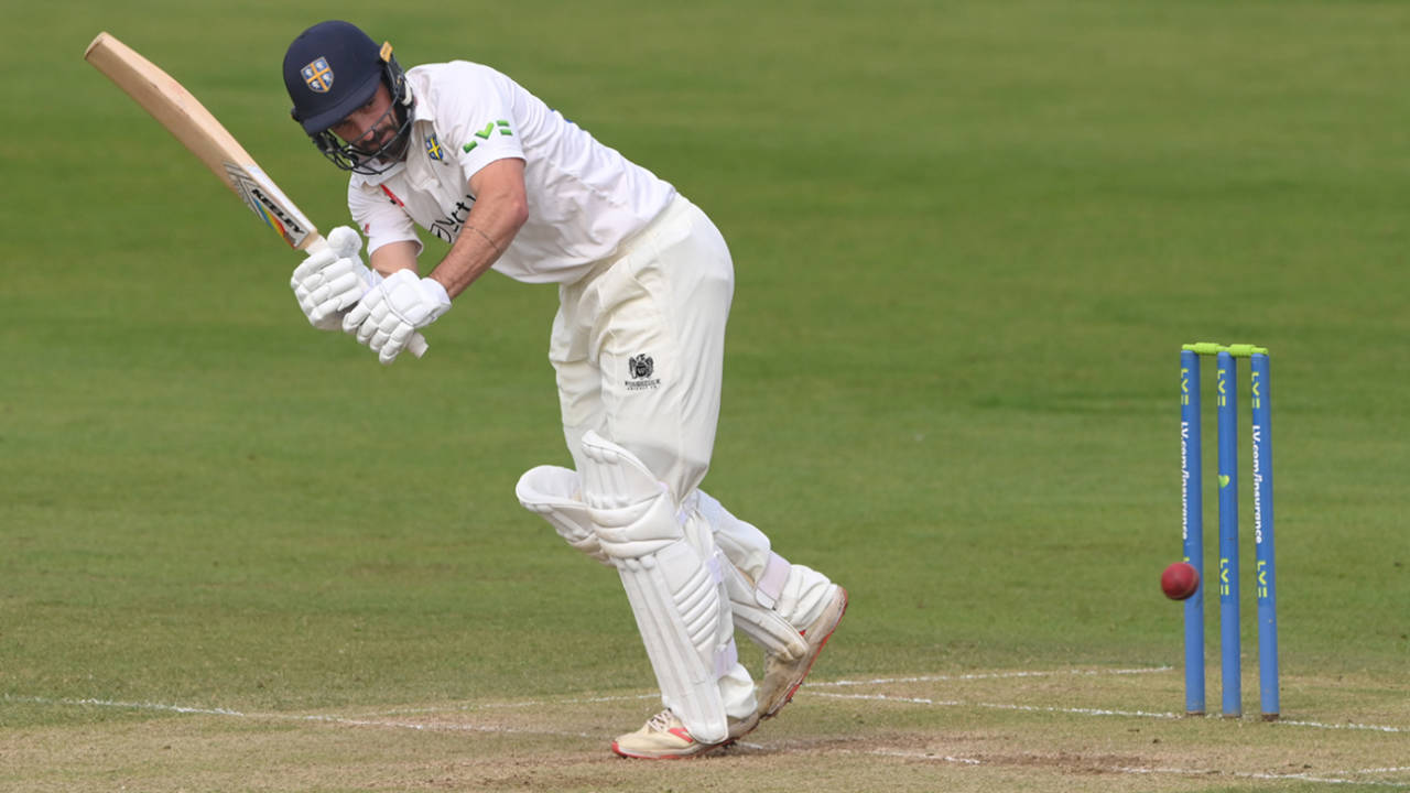Ned Eckersley clips to leg during his half-century, Durham vs Glamorgan, County Championship, Division Two, Chester-le-Street, September 6, 2021