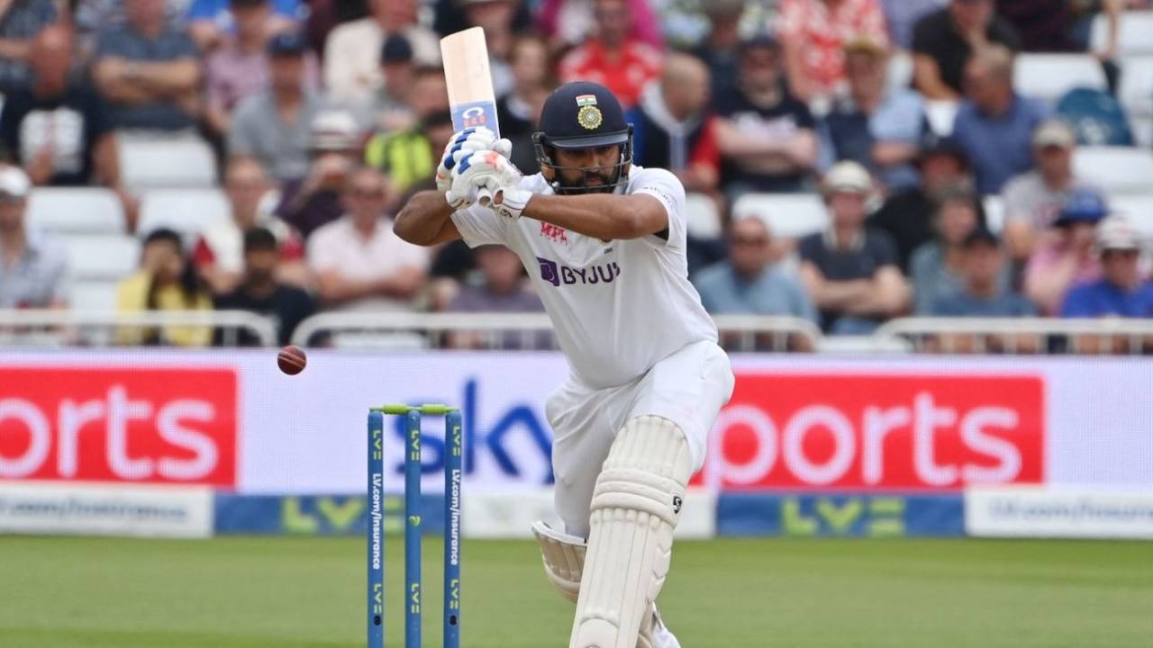 Rohit Sharma leaves the ball, England vs India, 1st Test, Nottingham, 2nd day, August 5, 2021