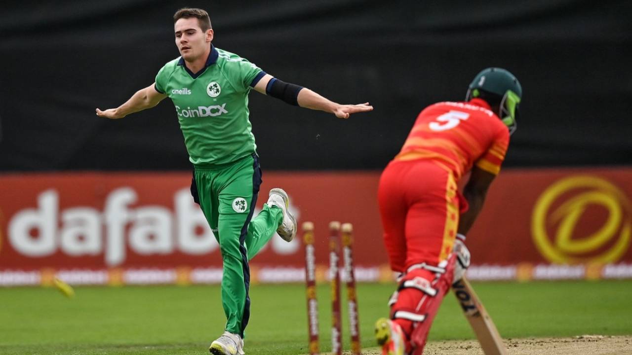 Josh Little finished with 3 for 33, as Zimbabwe were bowled out for 131&nbsp;&nbsp;&bull;&nbsp;&nbsp;Sportsfile via Getty Images