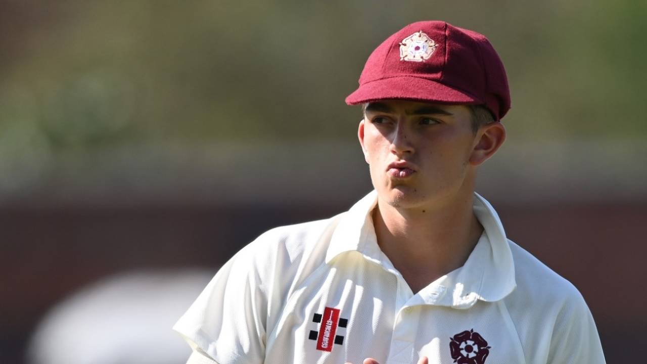 James Sales made a maiden first-class fifty for Northamptonshire