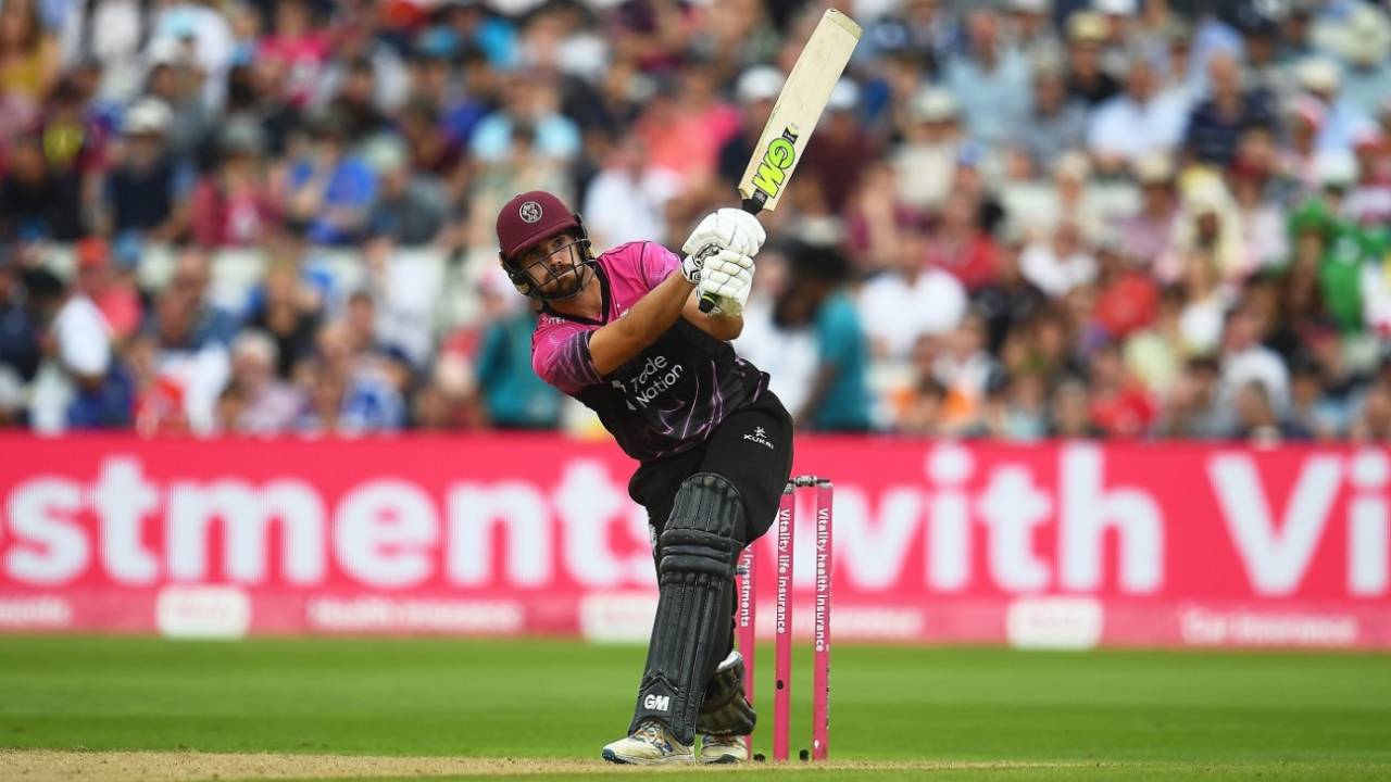Ben Green's late charge brought Somerset back into the contest, Somerset vs Hampshire, 1st semi-final, Vitality Blast, Edgbaston, September 18, 2021