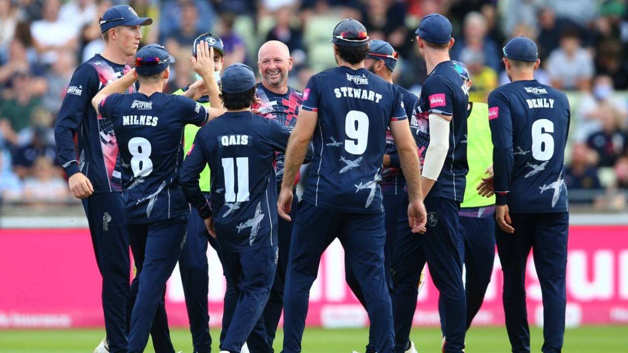 Darren Stevens struck with his first ball as Kent closed in on the final, Sussex vs Kent, 2nd semi-final, Vitality T20 Blast Finals Day, Edgbaston, September 18, 2021