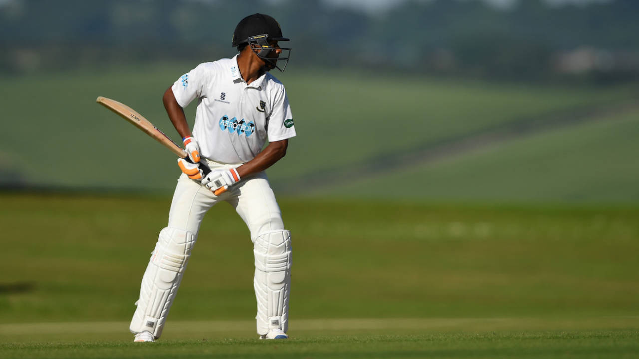 Abidine Sakande bats, Sussex v South Africa A, Tour match, Arundel, 1st day, June 14, 2017