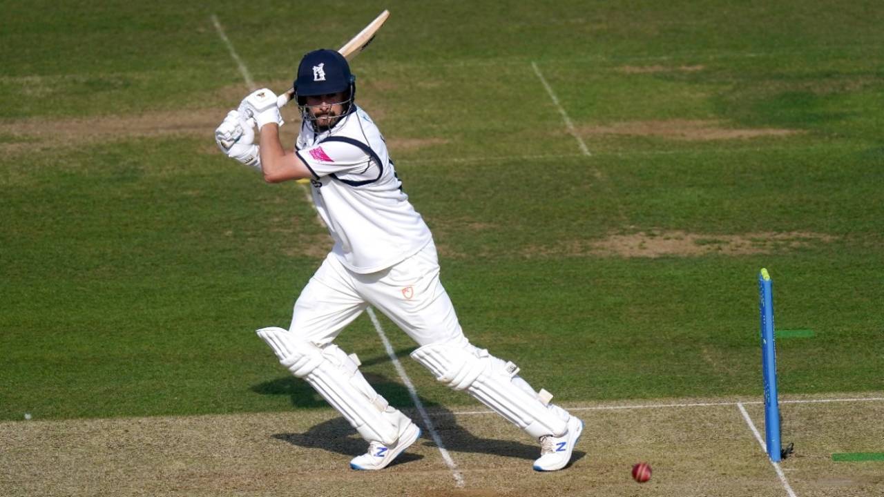 Will Rhodes cuts through the covers, Warwickshire vs Lancashire, Bob Willis Trophy final, Lord's, 2nd day, September 29, 2021