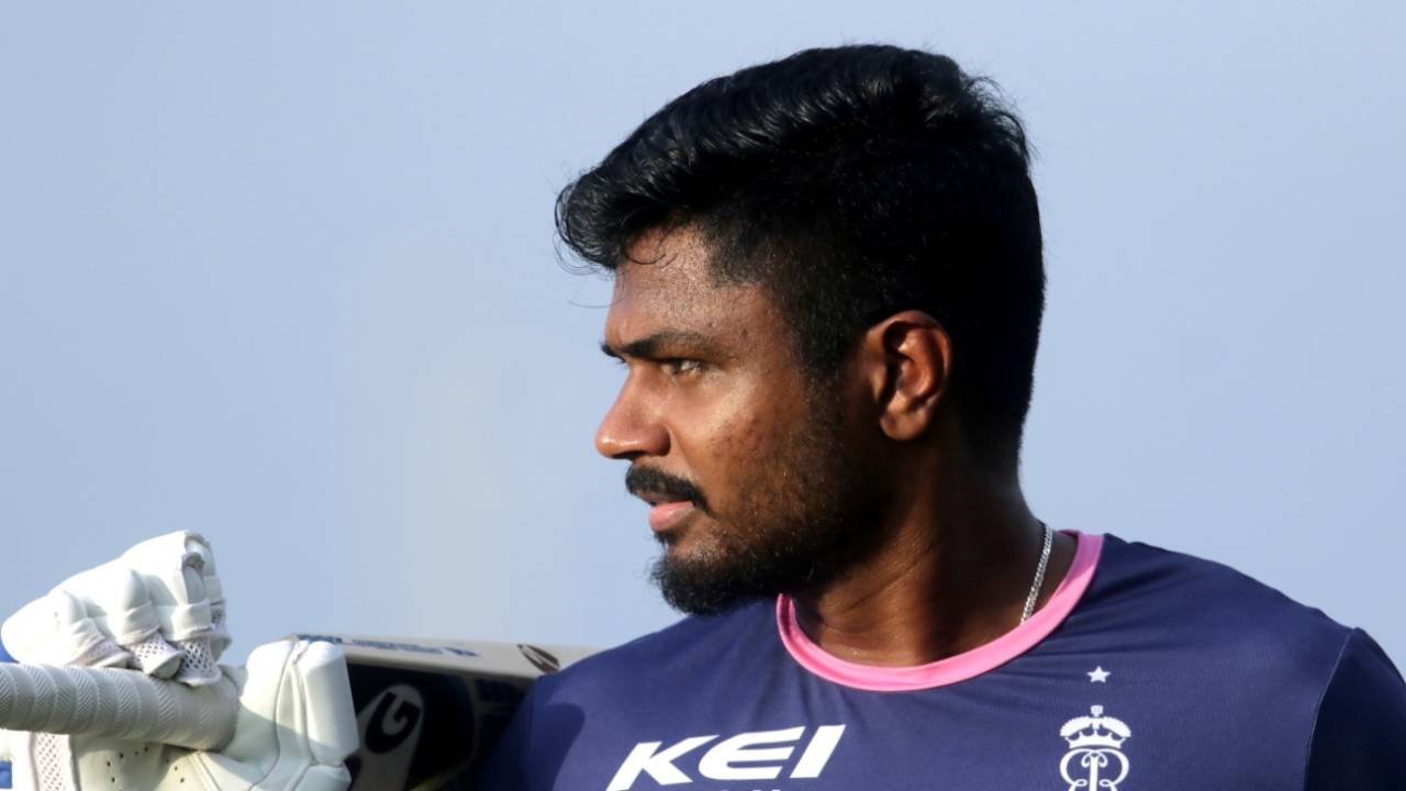 Sanju Samson at training, Chennai Super Kings vs Rajasthan Royals, IPL 2021, Abu Dhabi, October 2, 2021