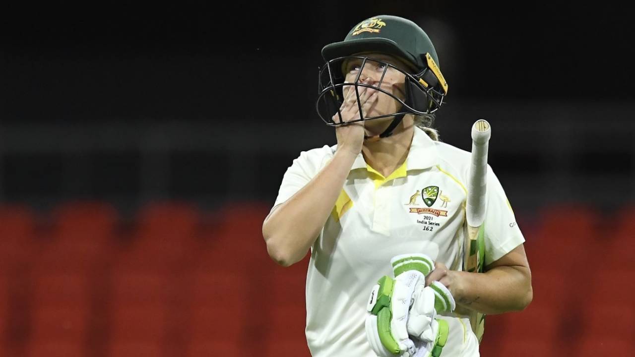 Alyssa Healy was dismissed twice in as many innings by Jhulan Goswami, Australia Women vs India Women, Only Test, Day 4, Carrara, October 3, 2021