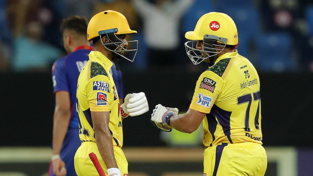 Ruturaj Gaikwad and Robin Uthappa put together a solid stand for the second wicket, Delhi Capitals vs Chennai Super Kings, IPL 2021 Qualifier 1, Dubai, October 10, 2021