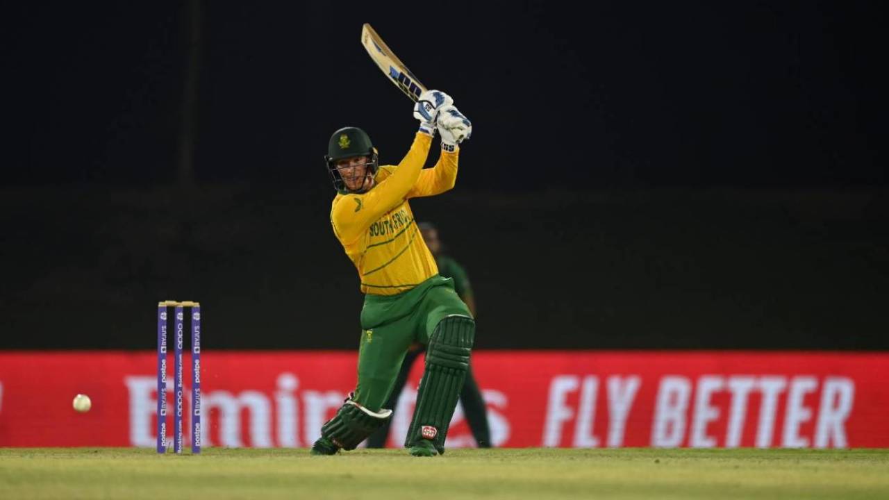 Rassie van der Dussen had a good outing at No. 3, Pakistan vs South Africa, T20 World Cup warm-up, October 20, 2021