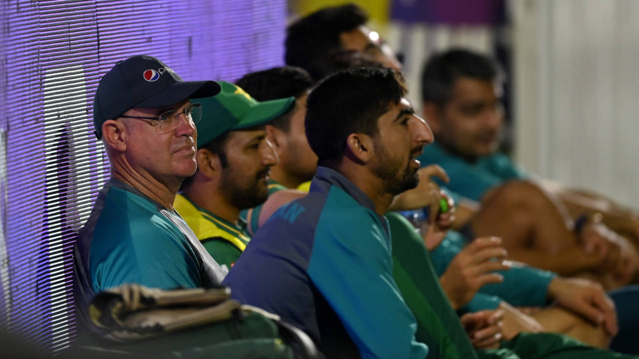 Matthew Hayden watches the warm-up game from the sidelines, Pakistan vs South Africa, T20 World Cup warm-up, October 20, 2021