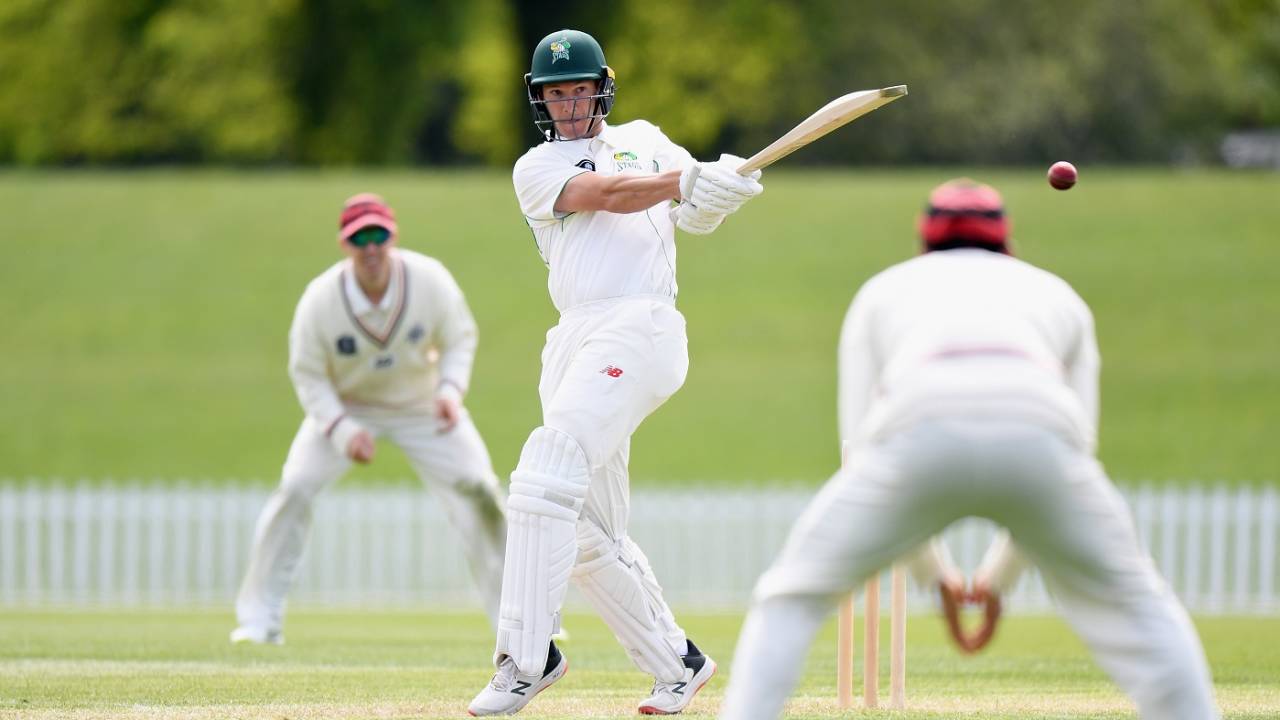 Ben Wheeler pulls one away, Canterbury vs Central Districts, Plunket Shield, Christchurch, October 23, 2021