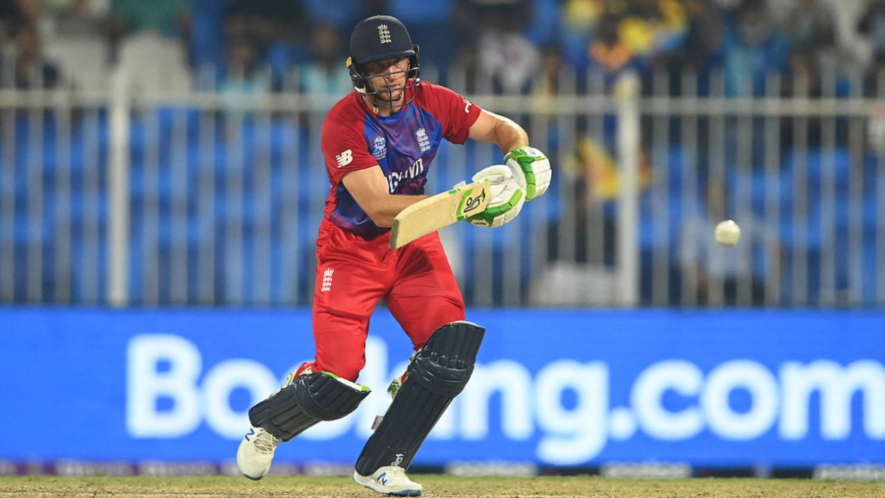 Jos Buttler sets about trying to rescue England's innings, England vs Sri Lanka, Men's T20 World Cup, Super 12s, Sharjah, November 1, 2021