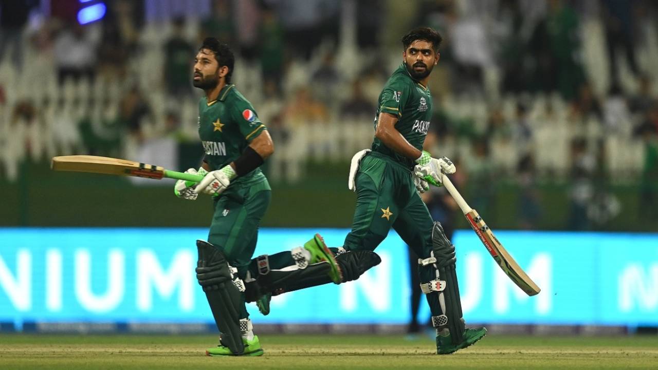 Mohammad Rizwan and Babar Azam added 113 for the first wicket, Namibia vs Pakistan, T20 World Cup, Group 2, Abu Dhabi, November 2, 2021
