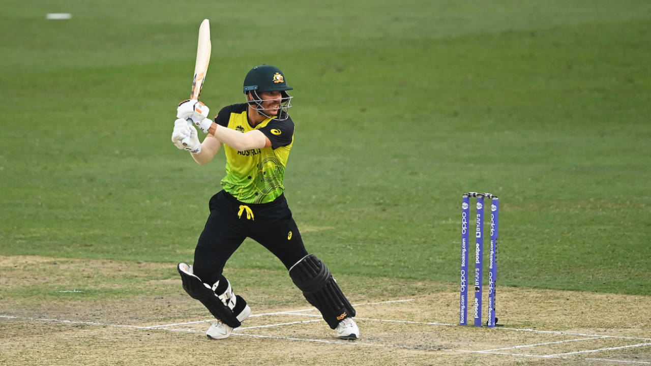 David Warner found the space to play a few good shots too, Australia vs Bangladesh, T20 World Cup, Group 1, Dubai, November 4, 2021